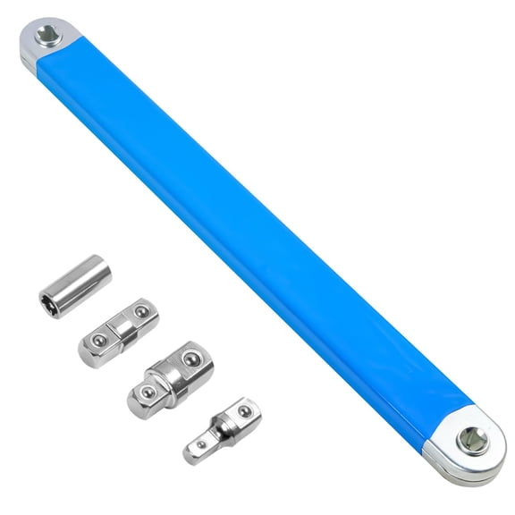 Impact Ready Offset Extension Wrench, Tight Reach Extension Wrench Set, with 1/2", 1/4" and 3/8" Square Drive Adapters, Universal Extensions Wrench for Tight Place