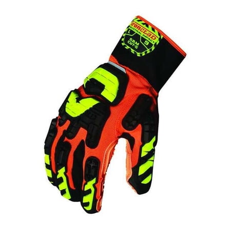 Impact Resist Gloves,M,Orng/Blk/Yllw,PR