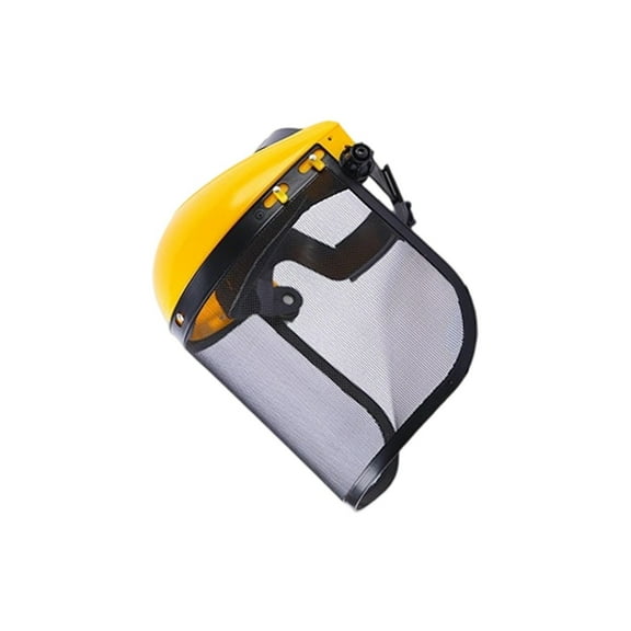 Impact-Resistant Face Shield With Adjustable Headband, Clear Protective For Metalwork & Construction