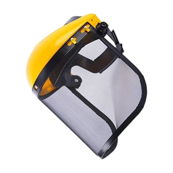 Impact-Resistant Face Shield With Adjustable Headband, Clear Protective For Metalwork & Construction