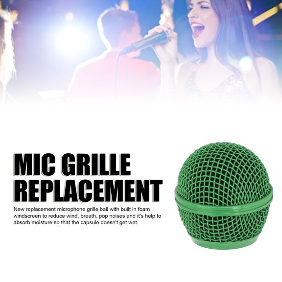 Impact,Resistant Mic Screen Protector, Fits Many Popular Microphones, 31mm Inner Diameter