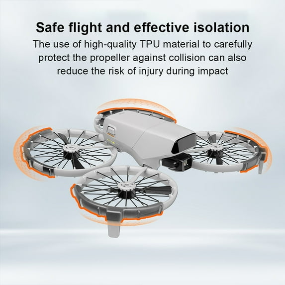 Impact-Resistant Propeller Guard for DJI Flip Drone, Anti-Collision Bumper Protector Ring, High-Performance Safety Accessories for UAV Protection