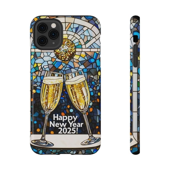 Impact-Resistant Tough Cases for iPhone - VINTAGE NEW YEARS MOTIF NUMBER ONEHUNDRED