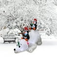 thumbnail image 1 of Impact Select 6 ft Christmas Inflatable Penguins Fishing on Polar Bear, 1 of 4