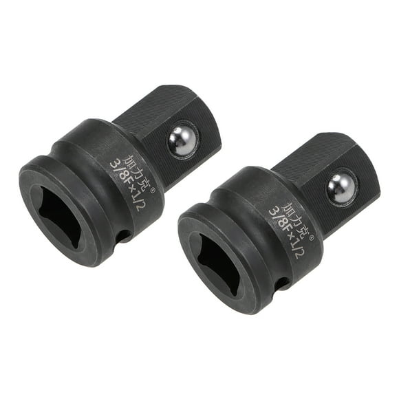 Impact Socket Adapter and Reducer 3/8-Inch F to 1/2-Inch M Cr-Mo 2 Pcs