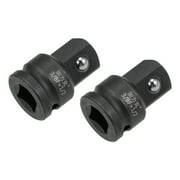 Impact Socket Adapter and Reducer 3/8-Inch F to 1/2-Inch M Cr-Mo 2 Pcs