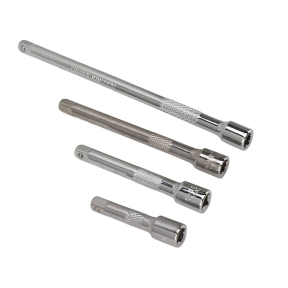 Impact Socket Extension Bar Set, 4pc, 1/4" Drive, Durable CRV Steel For Mechanics