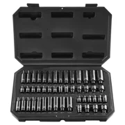 Impact Sockets Set 48pcs 6 Point 1/4 Inch Drive Ratchet Tool Kit with Case