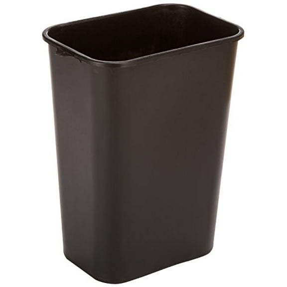 Impact Soft-Sided Wastebasket, 41 qt, Polyethylene, Black