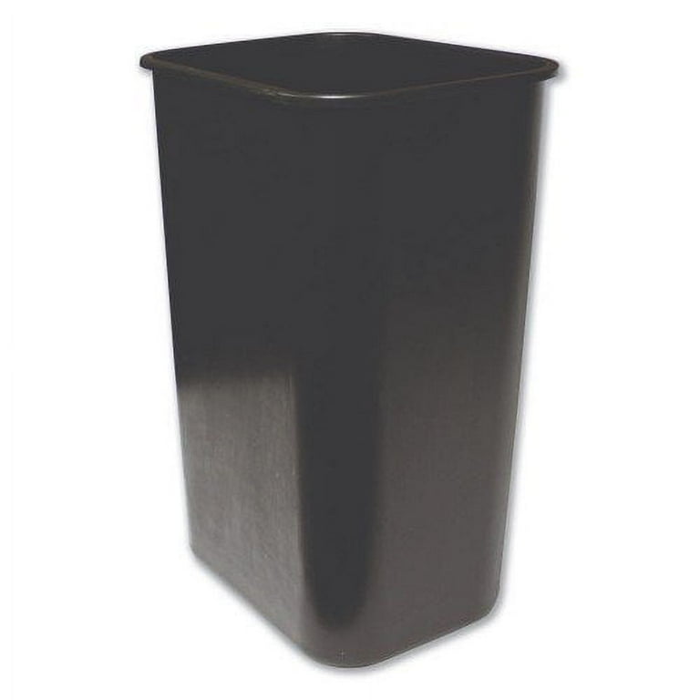 Soft-Sided Wastebasket, 41 qt, Polyethylene, Black Soft-Sided Wastebasket, 41 qt, Polyethylene, Black