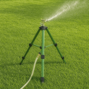 Dazzle Bright 0-360 Degree Large Area Coverage Pulsating Tripod Lawn Sprinklers, Heavy Duty Material, Adjustable Flow