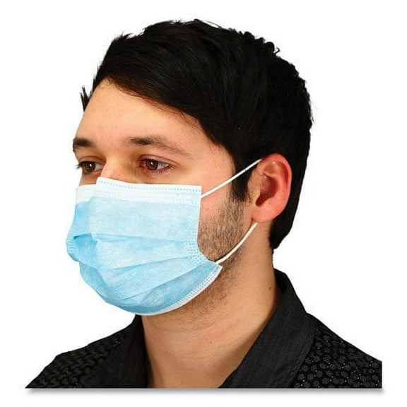 Impact Three-Ply Face Mask with Ear Loops, 2000/CT (IMPMFB3EL2K)