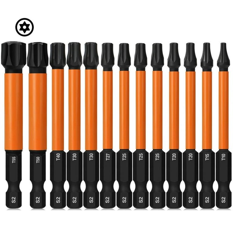 Impact Torx Bit Set 13pcs (T10-T55),3