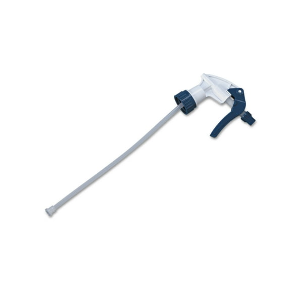 Impact Trigger Sprayer, 9 7/8" Tube, Fits 32oz Bottles, Blue/White, 200/Carton
