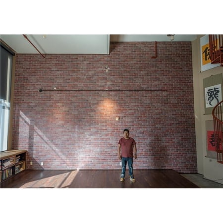 Impact Wall Brands SL-B-M Shiplap Planks - 3D Textured Brick - Midtown