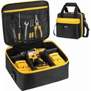 Impact Wrench Case Compatible with Milwaukee 2967-20/ Dewalt DCF900B/DCF891B/DCF961B/DCF899B Impact Wrench Kit,Tool Bag Compatible with Milwaukee Impact Battery and Charger,Bag Only