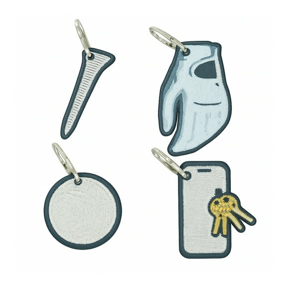 Impact sports Golf Bag Pocket Organizer Includes Golf Ball, Glove, Tee, and Phone Tag Perfect Golf Gift Set of 4 Golf Bag Accessoris (Green)