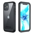 thumbnail image 1 of ImpactStrong Clear Case for iPhone 12/iPhone 12 Pro, Ultra Protective Case with Built-in Clear Screen Protector Full Body Cover (Black), 1 of 1