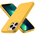 thumbnail image 1 of ImpactStrong Heavy Duty Silicone Case for iPhone 13 Pro [Drop Protection] Rubber Gel Cover with [Soft Anti-Scratch Microfiber Interior] Shockproof Phone Case for iPhone 13 Pro 6.1 Inch - Yellow, 1 of 9
