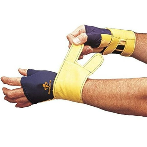 Impacto 70520010021 Left Hand Wrist Protector, Blue & Yellow - Small
