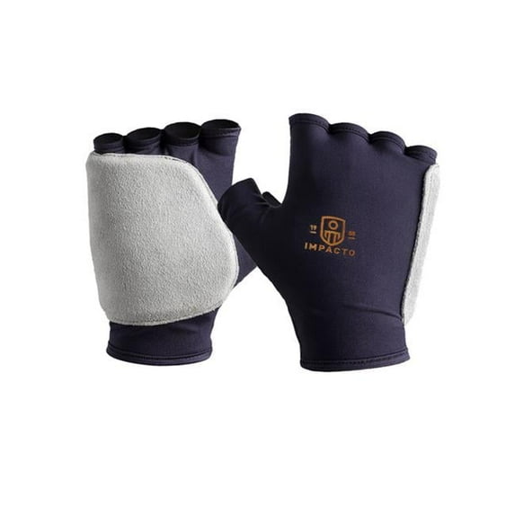 Impacto Anti-Impact Glove Double Padded Glove, Blue & Grey - Medium