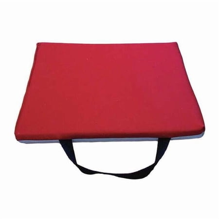 Impacto Kneeling Pad,24"L,Fabric/Suede,Gray/Red 979-11
