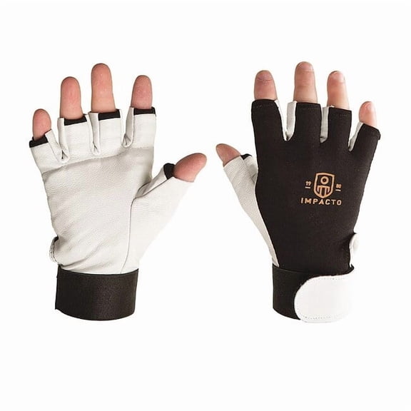 Impacto Leather Gloves,M/8,Cowhide,PR BG401M