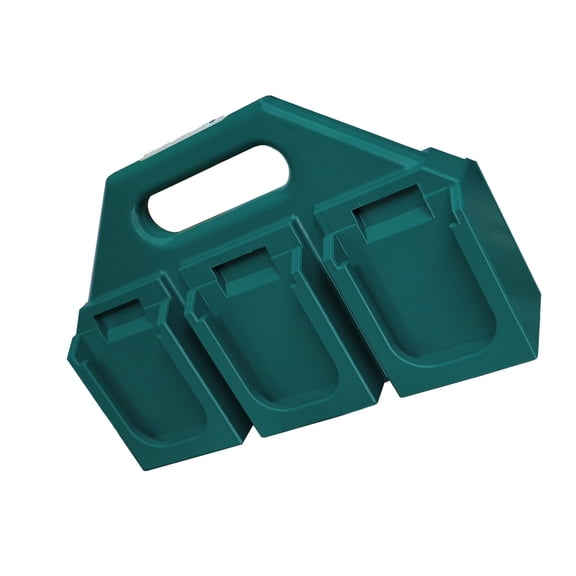 Impacts Resistant 18V Storage Rack Organizes 4 Or 6 Cells Compact Plastic Holders Tool Accessory