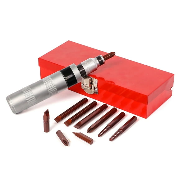 Impacts Screwdriver Set for Stripped Bolt Removal, Industrial Tool with Spring Design, Carbon Steel