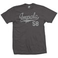 thumbnail image 1 of Impala 58 Script Jersey T-Shirt 1958 Lowrider Ladies Womens Mens, 1 of 2
