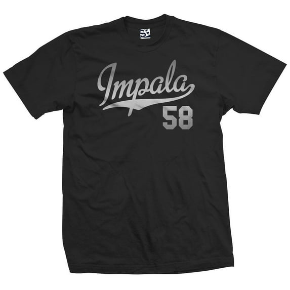 Impala 58 Script Jersey T-Shirt 1958 Lowrider Ladies Womens Mens