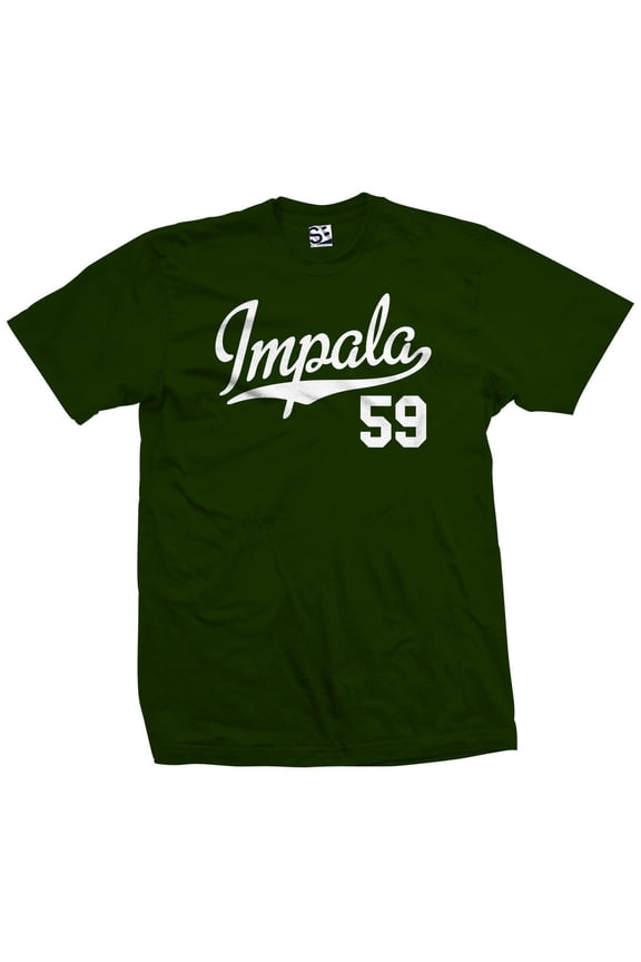 Impala 59 Script Jersey T-Shirt 1959 Lowrider Ladies Womens Mens