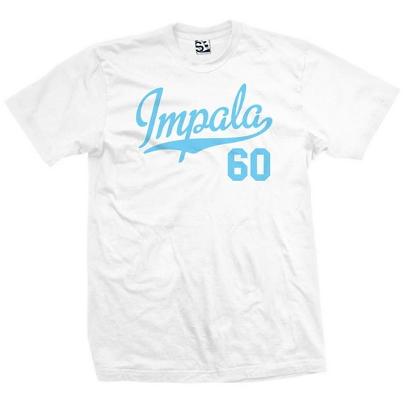 Impala 60 Script Jersey T-Shirt 1960 Lowrider Ladies Womens Mens