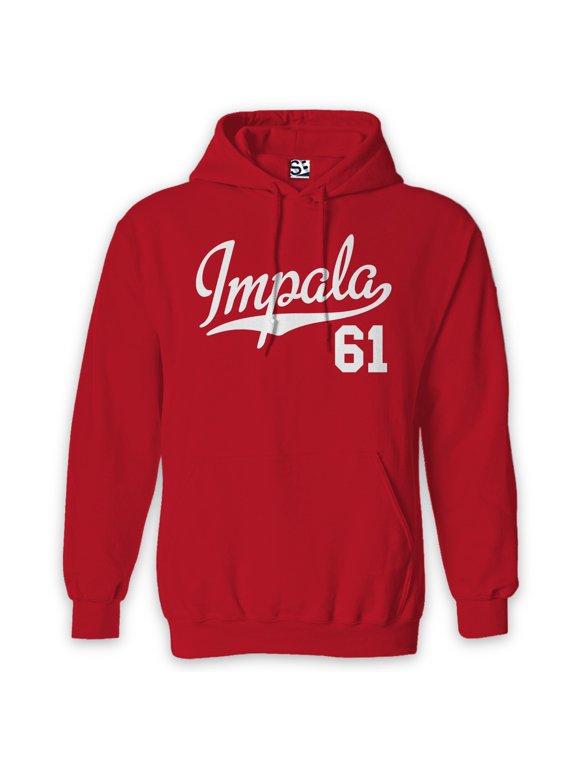 Impala 61 Script Hoodie 1961 Lowrider Sports Jersey Style Pullover Hooded Sweatshirt
