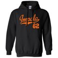 thumbnail image 1 of Impala 62 Script Jersey Hoodie 1962 Lowrider Ladies Womens Mens, 1 of 2