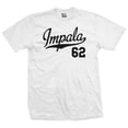 thumbnail image 1 of Impala 62 Script Jersey T-Shirt 1962 Lowrider Ladies Womens Mens, 1 of 2