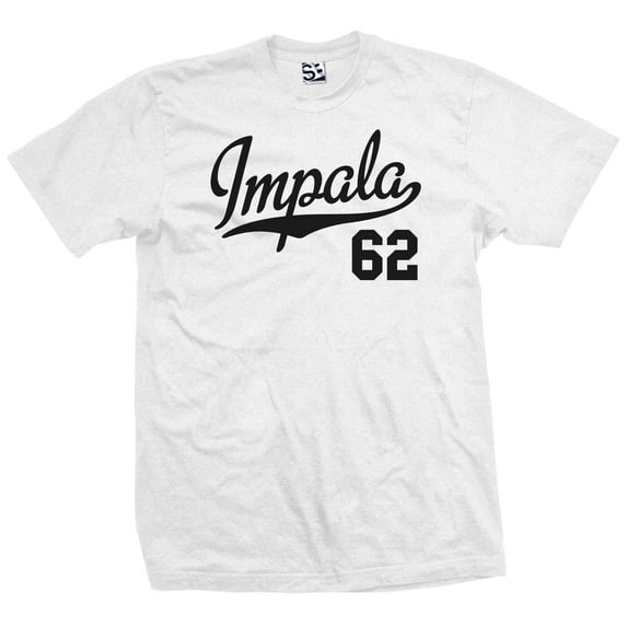 Impala 62 Script Jersey T-Shirt 1962 Lowrider Ladies Womens Mens