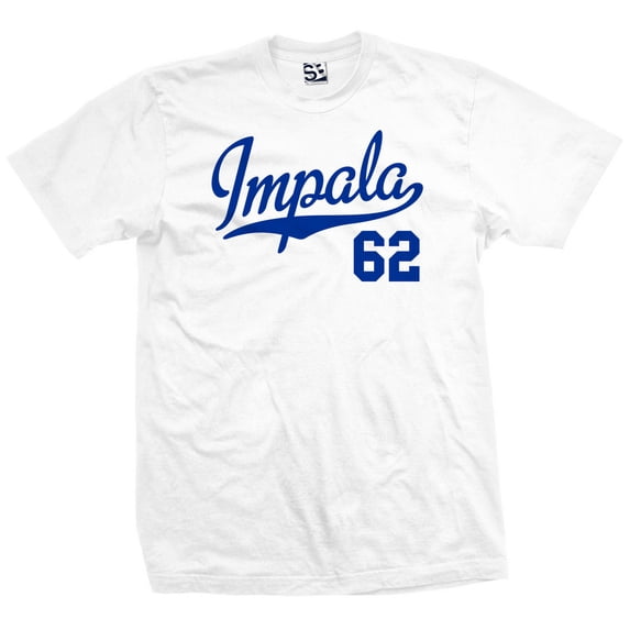 Impala 62 Script Jersey T-Shirt 1962 Lowrider Ladies Womens Mens