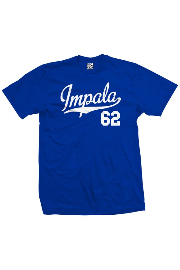 Impala 62 Script Jersey T-Shirt 1962 Lowrider Ladies Womens Mens
