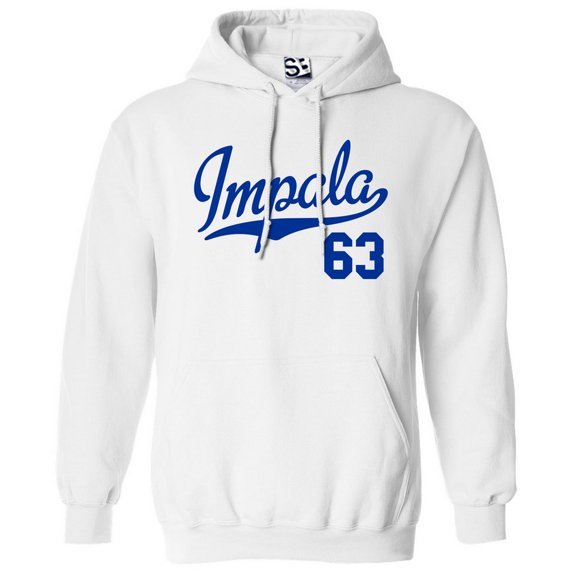 Impala 63 Script Jersey Hoodie 1963 Lowrider Ladies Womens Mens