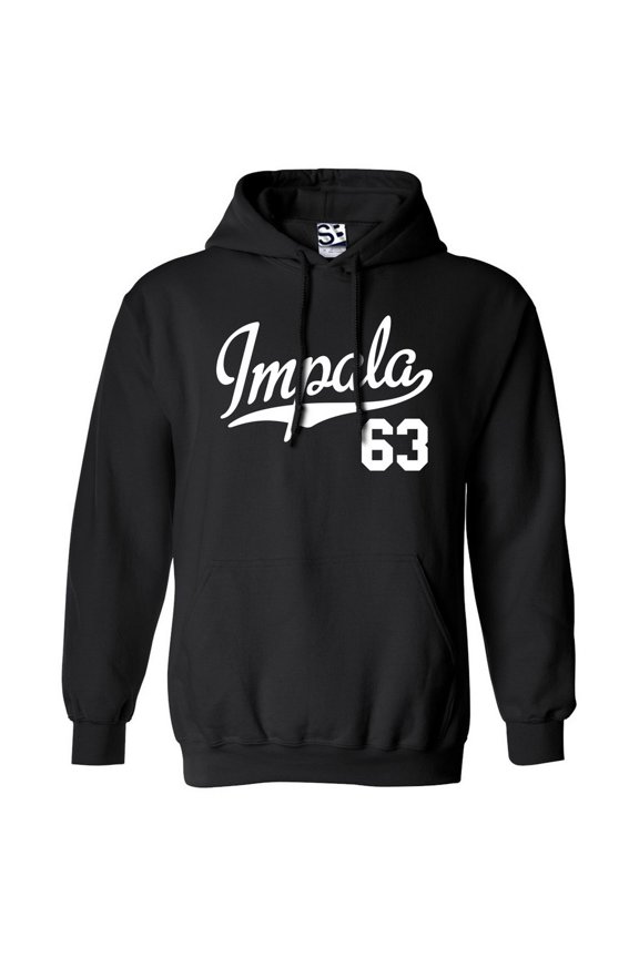 Impala 63 Script Jersey Hoodie 1963 Lowrider Ladies Womens Mens