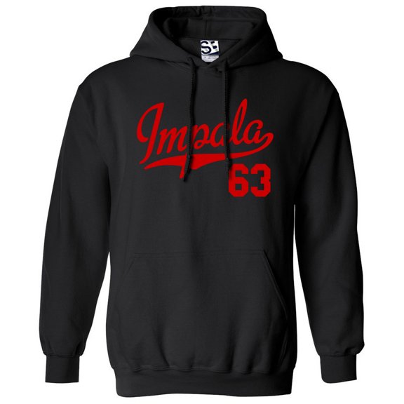 Impala 63 Script Jersey Hoodie 1963 Lowrider Ladies Womens Mens