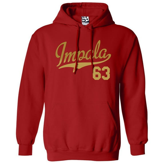 Impala 63 Script Jersey Hoodie 1963 Lowrider Ladies Womens Mens