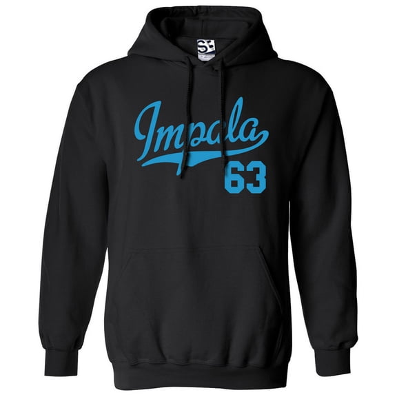 Impala 63 Script Jersey Hoodie 1963 Lowrider Ladies Womens Mens