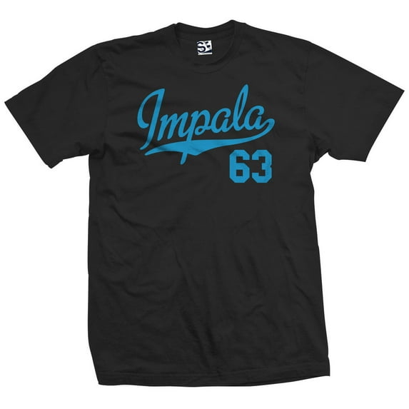 Impala 63 Script Jersey T-Shirt 1963 Lowrider Ladies Womens Mens