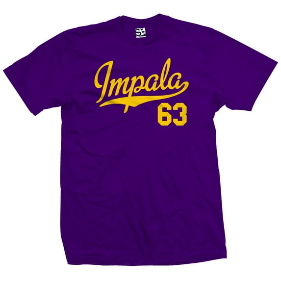 Impala 63 Script Jersey T-Shirt 1963 Lowrider Ladies Womens Mens