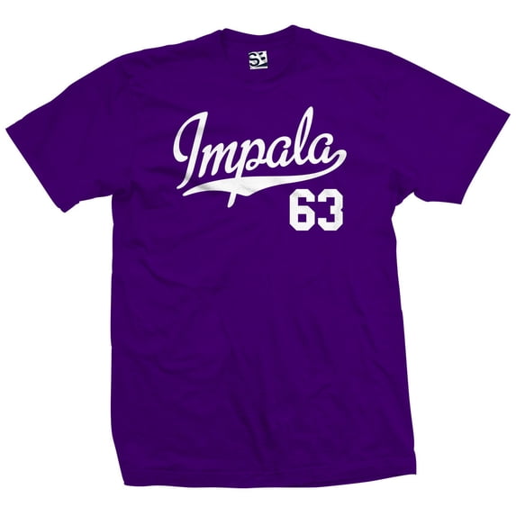Impala 63 Script Jersey T-Shirt 1963 Lowrider Ladies Womens Mens