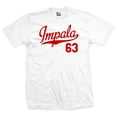 thumbnail image 1 of Impala 63 Script Jersey T-Shirt 1963 Lowrider Ladies Womens Mens, 1 of 2