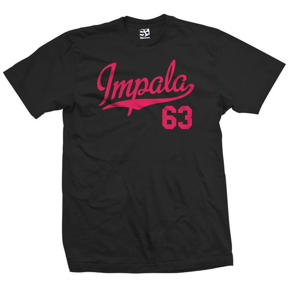 Impala 63 Script Jersey T-Shirt 1963 Lowrider Ladies Womens Mens