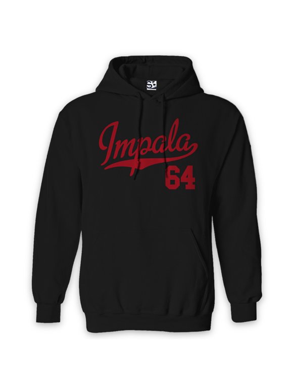 Impala 64 Script Hoodie 1964 Lowrider Sports Jersey Style Pullover Hooded Sweatshirt